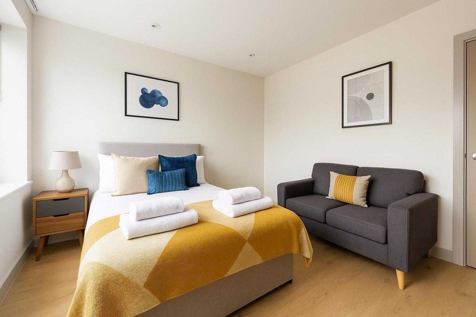 Bright Studio Flat - Walk To River Thames & Kingston Town Surbiton Bagian luar foto